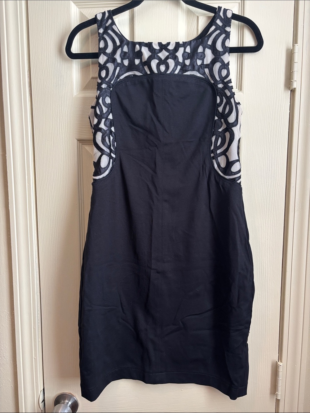 Yoana Baraschi Made in NYC Black Sleeveless Sheath Dress Y2K